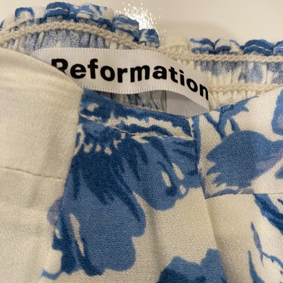Reformation Reign Top Long Sleeve Floral Print Shirt Size 2 - Picture 10 of 13